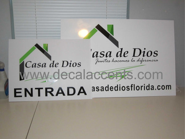 Custom Aluminum or PVC  Sign, business or  Realty Sign -